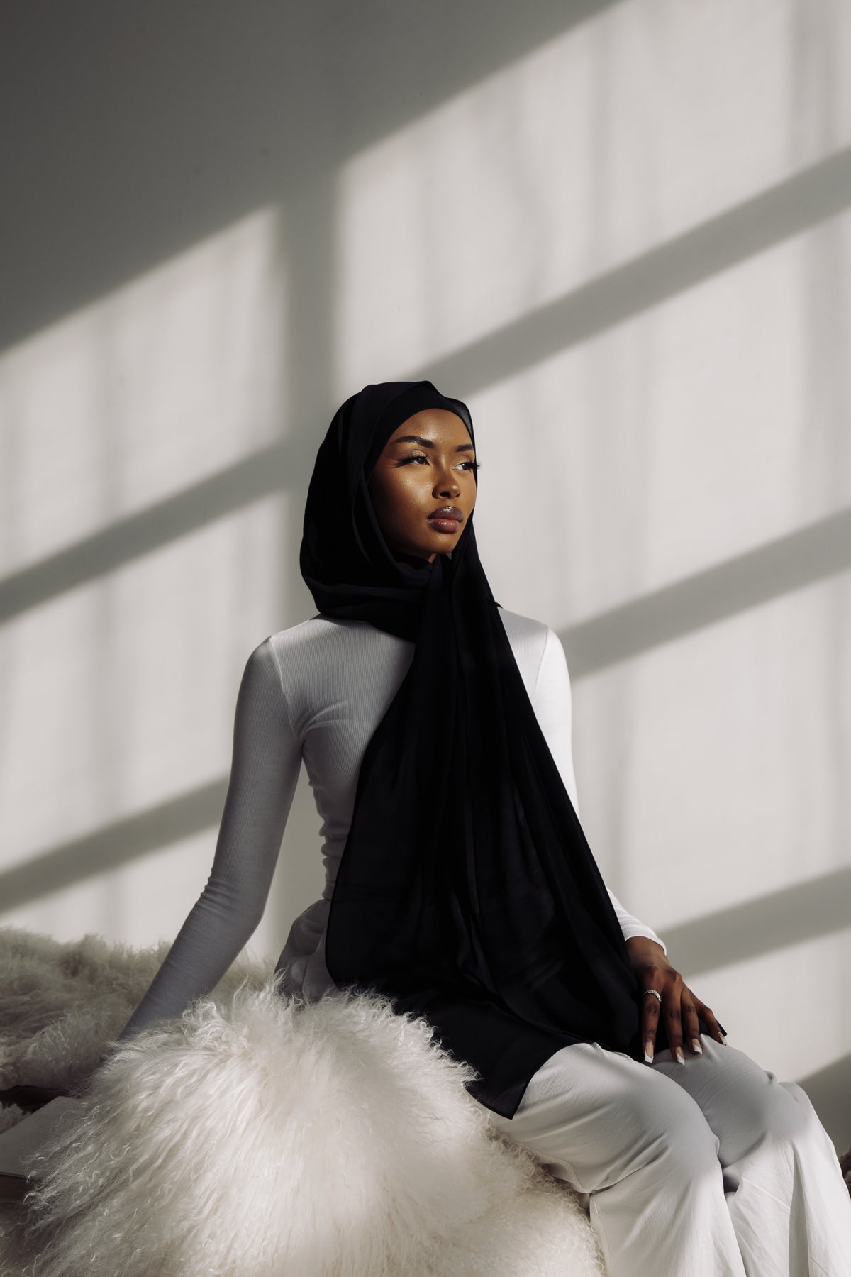 Matching Hijab & Undercap Set - Obsidian