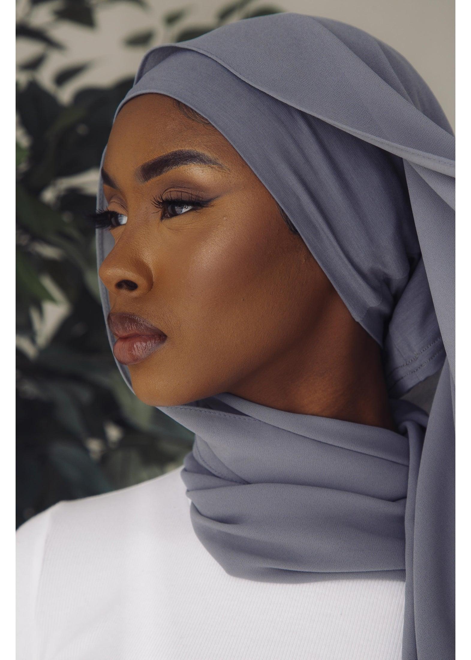 Matching Hijab & Undercap Set - Dove - Azelefa